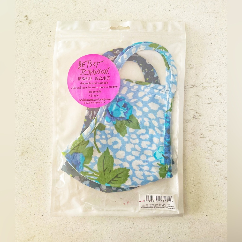 Betsey Johnson Face Masks NWT